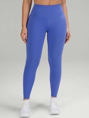 NWT Lululemon Wunder Train High-Rise Tight 25" Sz 14 Wild Indigo Periwinkle Blue